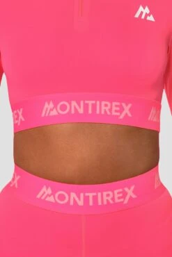 Icon 1/4 Zip - Neon Pink -Sport Wear Daily Store Icon 1 4 Zip Top Neon Pink Close