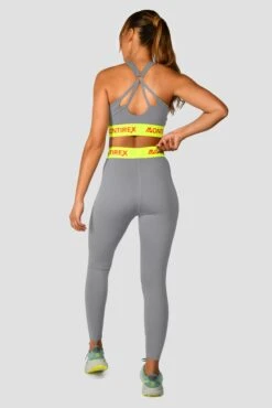 Icon Contrast Bra Top - Cadet Grey/OG Neon/Cardinal Red -Sport Wear Daily Store Icon Contrast Bra Cadet Grey OG Neon Cardinal Red back