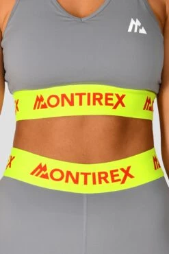 Icon Contrast Bra Top - Cadet Grey/OG Neon/Cardinal Red -Sport Wear Daily Store Icon Contrast Bra Top Cadet Grey OG Neon Cardinal Red detail