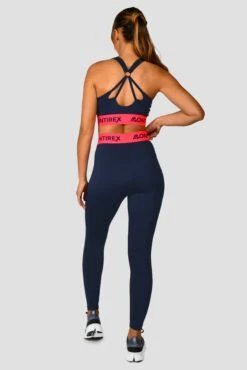 Icon Contrast Bra Top - Midnight Blue/Shocking Pink -Sport Wear Daily Store Icon Contrast Bra Top Midnight Blue Shocking Pink back