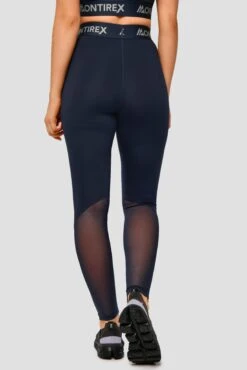 Icon Full Length Legging - Midnight Blue -Sport Wear Daily Store Icon Full Length Legging Midnight Blue Close Back