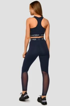 Icon Full Length Legging - Midnight Blue -Sport Wear Daily Store Icon Full Length Legging Midnight Blue Full Back