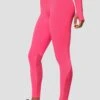 Icon Full Length Legging - Neon Pink -Sport Wear Daily Store Icon Full Length Legging Neon Pink Side Logo