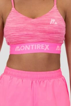 Icon Lite Bra - Pink Multi -Sport Wear Daily Store Icon Lite Bra Sugar Plum Cotton Candy Carmine Rose Pink Cosmos detail
