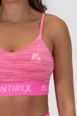 Icon Lite Bra - Pink Multi -Sport Wear Daily Store Icon Lite Bra Sugar Plum Cotton Candy Carmine Rose Pink Cosmos logo