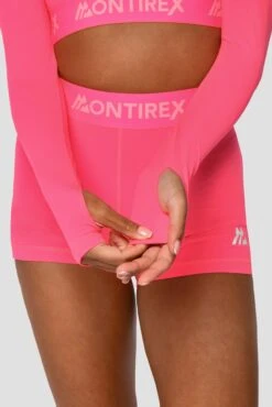 Icon 1/4 Zip - Neon Pink -Sport Wear Daily Store Icon1 4ZipTop NeonPink Sleevedetail