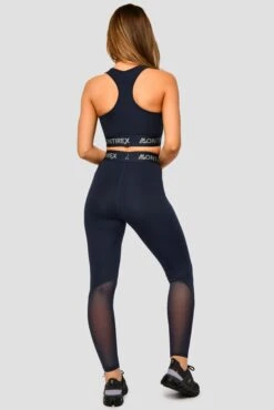 Icon Bra Top - Midnight Blue -Sport Wear Daily Store IconBraTop MidnightBlue FullBack