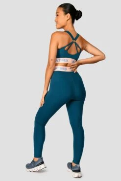 Icon Contrast Bra Top - Cruise/Apricot Cream/Moroccan Blue -Sport Wear Daily Store IconContrastBraTop Cruise ApricotCream MoroccanBlue back