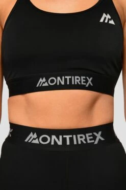 Icon Strappy Bra - Black -Sport Wear Daily Store IconStrappyTop Black Close