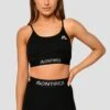 Icon Strappy Bra - Black -Sport Wear Daily Store IconStrappyTop Black CloseFront