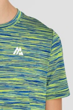 Junior Trail 2.0 T-Shirt - Neon Blue/Lime 11 Junior Trail 2.0 T-Shirt - Neon Blue/Lime -Sport Wear Daily Store JN TRAIL 2.0 TEE NEON BLUE AZURE BLUE LIME FROST logo detail