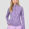 Women's Trail 1/4 Zip - Purple/Lilac Multi -Sport Wear Daily Store K10ejG0nQp65B4cnlcThgTx9R9N1aI60EtUuAT2 TxM
