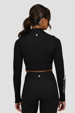 Limit 1/4 Zip - Black/Pearl Grey -Sport Wear Daily Store LIMIT 1 4 ZIP BLACK PEARL GREY close back