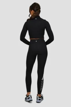 Limit 1/4 Zip - Black/Pearl Grey -Sport Wear Daily Store LIMIT 1 4 ZIP BLACK PEARL GREY full abck