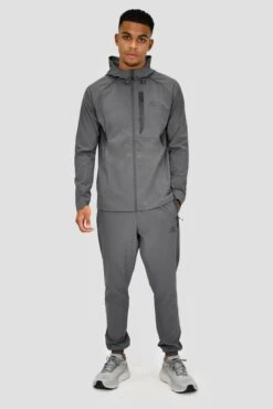 Lumos Woven Pant - Cement Grey -Sport Wear Daily Store LUMOS PANT CEMENT GREY ASPHALT full front