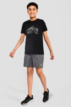 Junior Mountain Range 2.0 T-Shirt - Black -Sport Wear Daily Store MOUNTAIN RANGE 2.0 TEE BLACK front