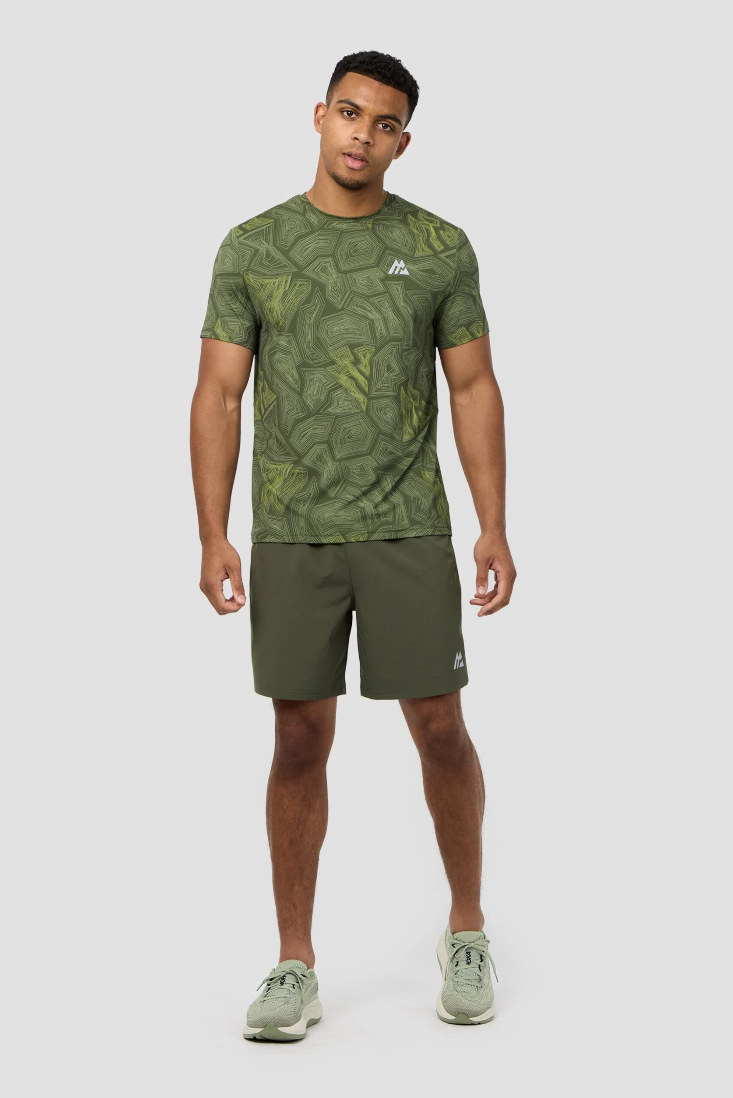 Geo M Print T-Shirt - Elm 5 Geo M Print T-Shirt - Elm - Image 3