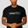 MTX Global T-Shirt - Black -Sport Wear Daily Store MTX GLOBAL TEE BLACK close frontt
