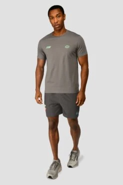 MTX Run Vital Cotton T-Shirt - Cement Grey 12 MTX Run Vital Cotton T-Shirt - Cement Grey -Sport Wear Daily Store MTX RUN VITAL COTTON TEE CEMENT GREY front