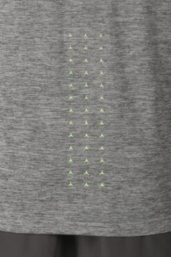 MTX Run Vital T-Shirt - Jet Grey -Sport Wear Daily Store MTX RUN VITAL TEE JET GREY back close detail