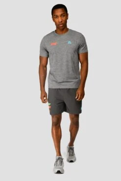 MTX Run Vital T-Shirt - Jet Grey -Sport Wear Daily Store MTX RUN VITAL TEE JET GREY front