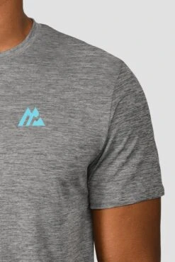 MTX Run Vital T-Shirt - Jet Grey -Sport Wear Daily Store MTX RUN VITAL TEE JET GREY logo