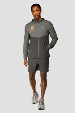 MTX Run Vital Short - Cement Grey/Jet Grey -Sport Wear Daily Store MTX RUN VITAL WINDBREAKER JET GREY full front 1