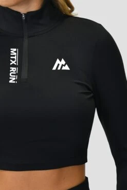 MTX Run 1/4 Zip - Black -Sport Wear Daily Store MTXRUN1 4ZIP LOGO