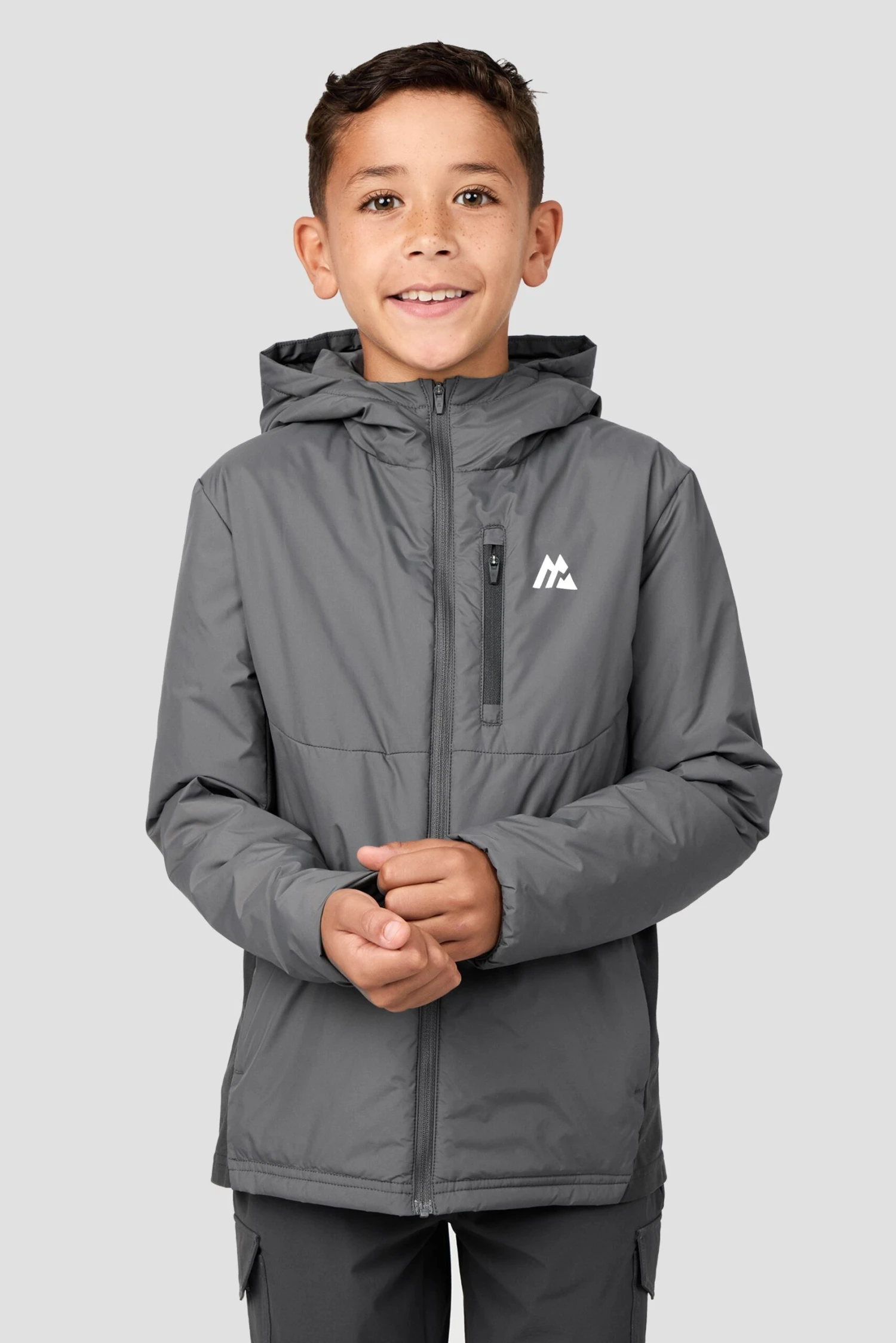 Boys Cache Jacket - Cement Grey/Asphalt 3 Boys Cache Jacket - Cement Grey/Asphalt