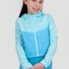 Girls Pace 2.0 Windbreaker - Summer Sky/Epsilon -Sport Wear Daily Store PACE 2.0 WINDBREAKER TROPICAL BREEZE AQ CLOSE FRONT