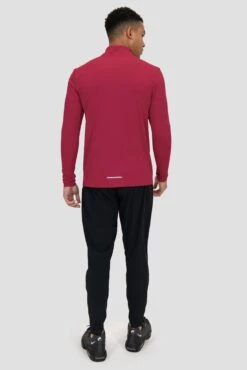 Peak Gridded 1/4 Zip - Spiced Cherry 10 Peak Gridded 1/4 Zip - Spiced Cherry -Sport Wear Daily Store PEAK GRIDDED 1 4 ZIP CHERRIES JUBILEE full back