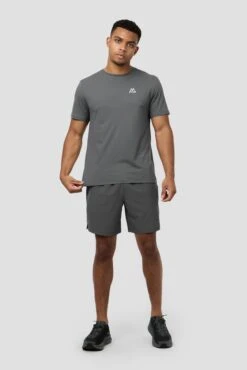 Peak Gridded Polartec® T-Shirt - Cement Grey -Sport Wear Daily Store PEAK GRIDDED SHIRT GREY 3