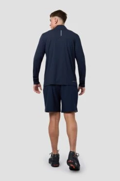 Peak Gridded Polartec® 1/4 Zip - Midnight Blue -Sport Wear Daily Store PEAKGRIDDED 1 4 ZIP BLACKIRIS 4