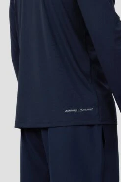 Peak Gridded Polartec® 1/4 Zip - Midnight Blue -Sport Wear Daily Store PEAKGRIDDED 1 4 ZIP BLACKIRIS 6