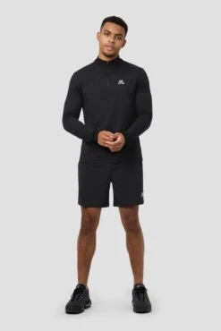 Peak Gridded Polartec® 1/4 Zip - Black -Sport Wear Daily Store PEAKGRIDDED 1 4ZIP BLACK 3