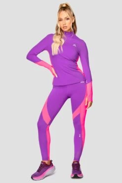 Power Panelled 1/4 Zip - Electric Purple/Pink 10 Power Panelled 1/4 Zip - Electric Purple/Pink -Sport Wear Daily Store POWERPANELLED1 4ZIP ElectricPurple Pink front