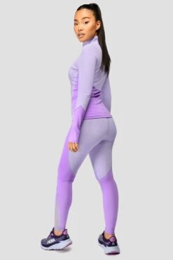 Power Panelled Legging - Periwinkle/Plum -Sport Wear Daily Store POWERPANELLED1 4ZIP Periwinkle Plum back d4b17474 ee2f 4fc5 a4e3 6e6534dd198a