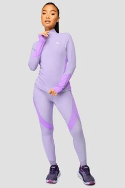 Power Panelled Legging - Periwinkle/Plum -Sport Wear Daily Store POWERPANELLED1 4ZIP Periwinkle Plum front 1b243d87 825b 429f b47e 2ed4ac6d4e1a