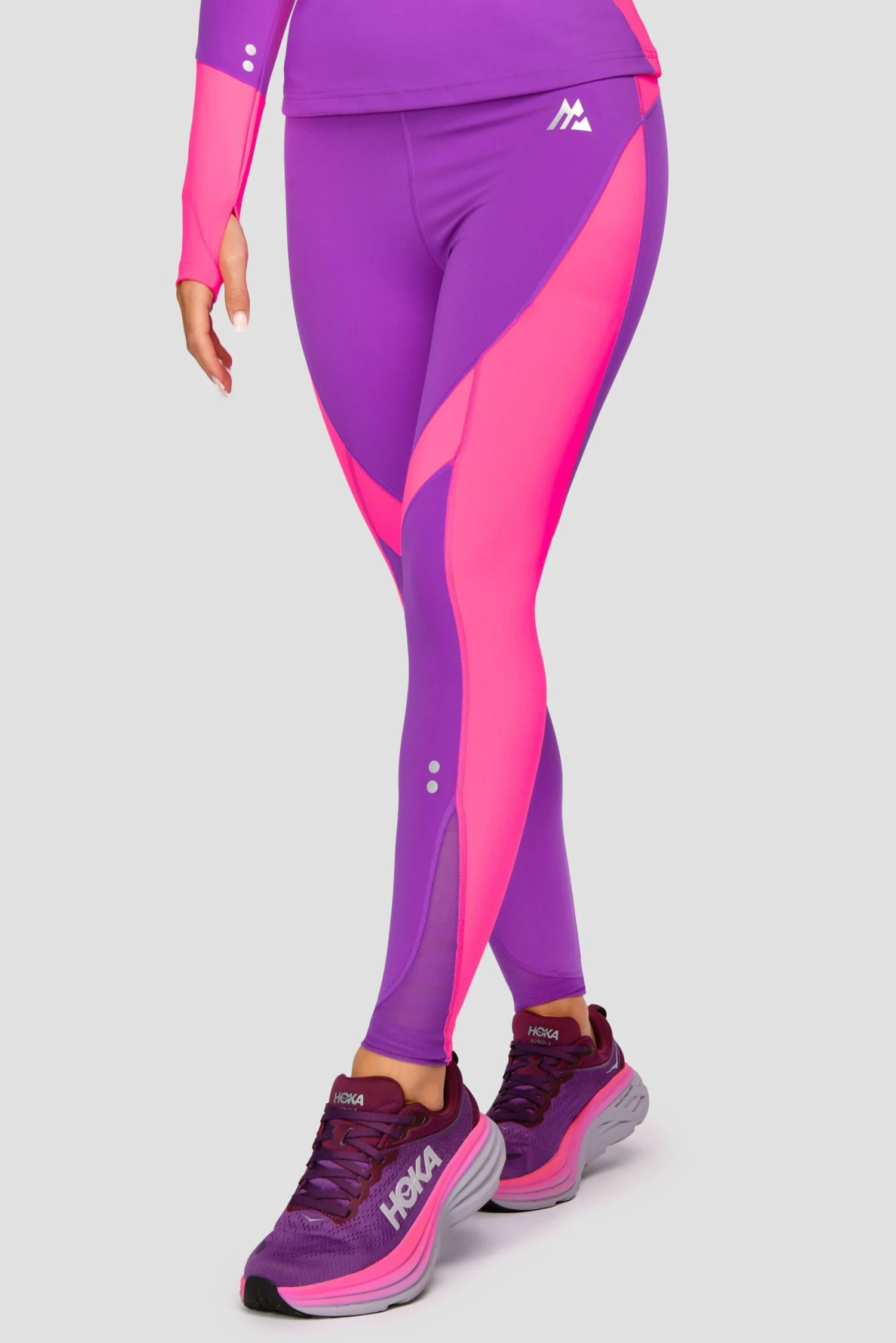 Power Panelled Legging - Electric Purple/Pink 8 Power Panelled Legging - Electric Purple/Pink - Image 6