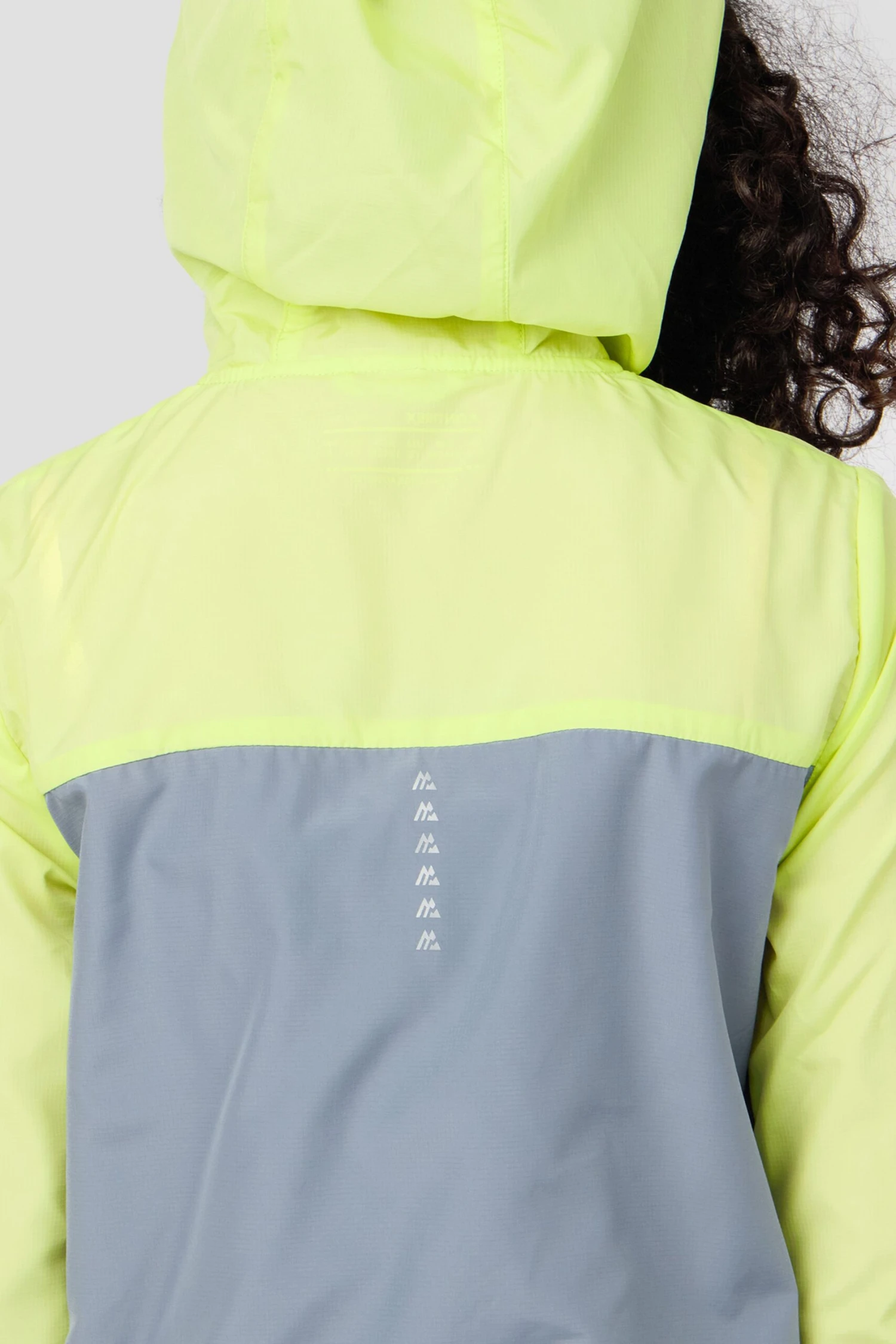 Girls Pace 2.0 Windbreaker - Citrus/Cadet Grey 9 Girls Pace 2.0 Windbreaker - Citrus/Cadet Grey - Image 7