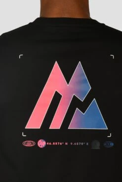 Radial T-Shirt - Black -Sport Wear Daily Store RADIAL TEE BLACK back detail