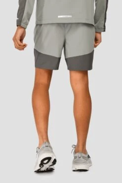Junior Rush Running Short - Cement Grey/Platinum Grey -Sport Wear Daily Store RUSH RUNNING SHORT CEMENT GREY PLATINUM GREY back