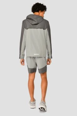 Junior Rush Running Short - Cement Grey/Platinum Grey -Sport Wear Daily Store RUSH RUNNING SHORT CEMENT GREY PLATINUM GREY full back