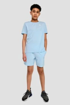 Junior Rush Running T-Shirt - Argentinian Blue -Sport Wear Daily Store RUSH TEE ARGENTINIAN BLUE front