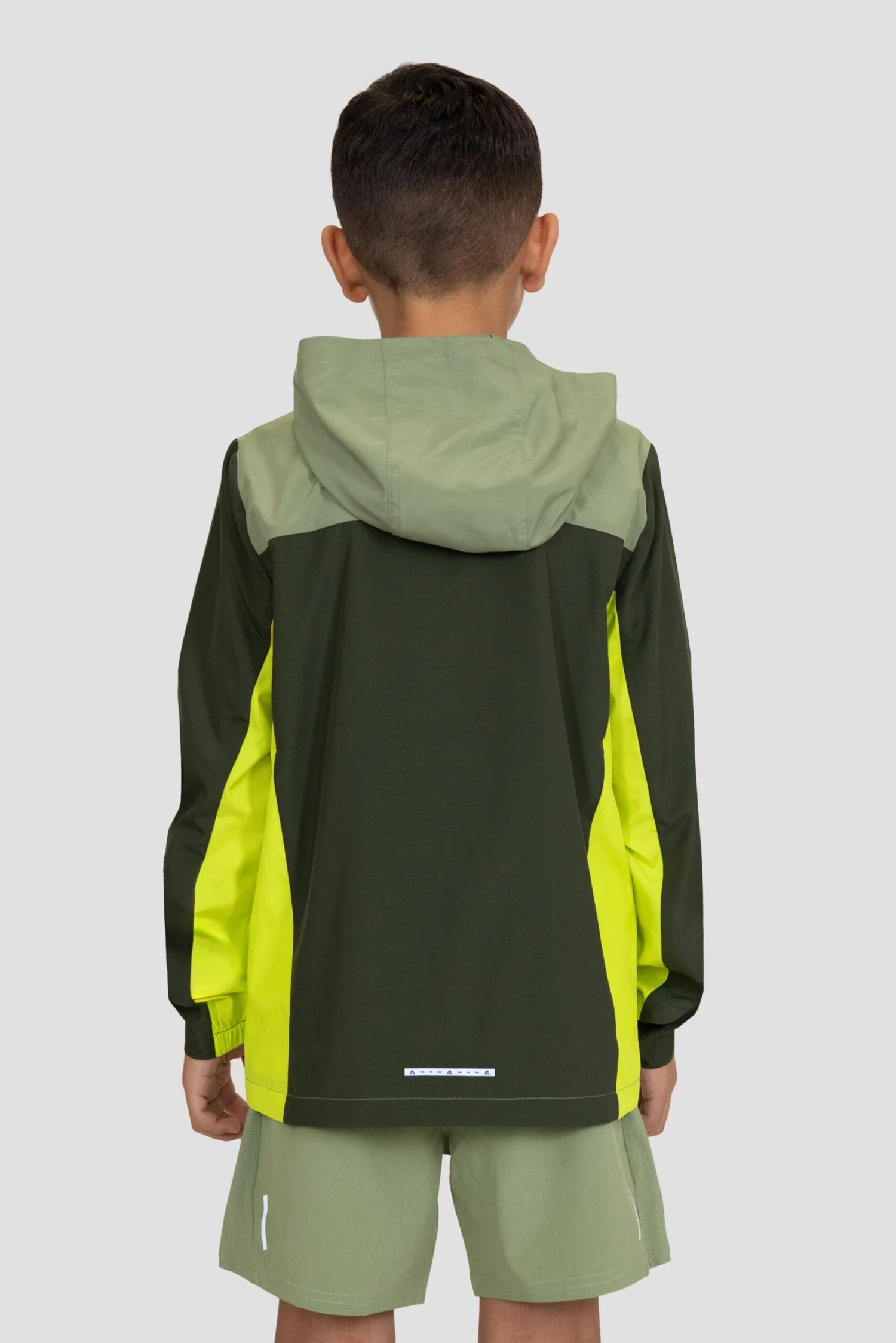 Boys Speed 2.0 Windbreaker - Fleck/Elm/Electric Lime 4 Boys Speed 2.0 Windbreaker - Fleck/Elm/Electric Lime - Image 2