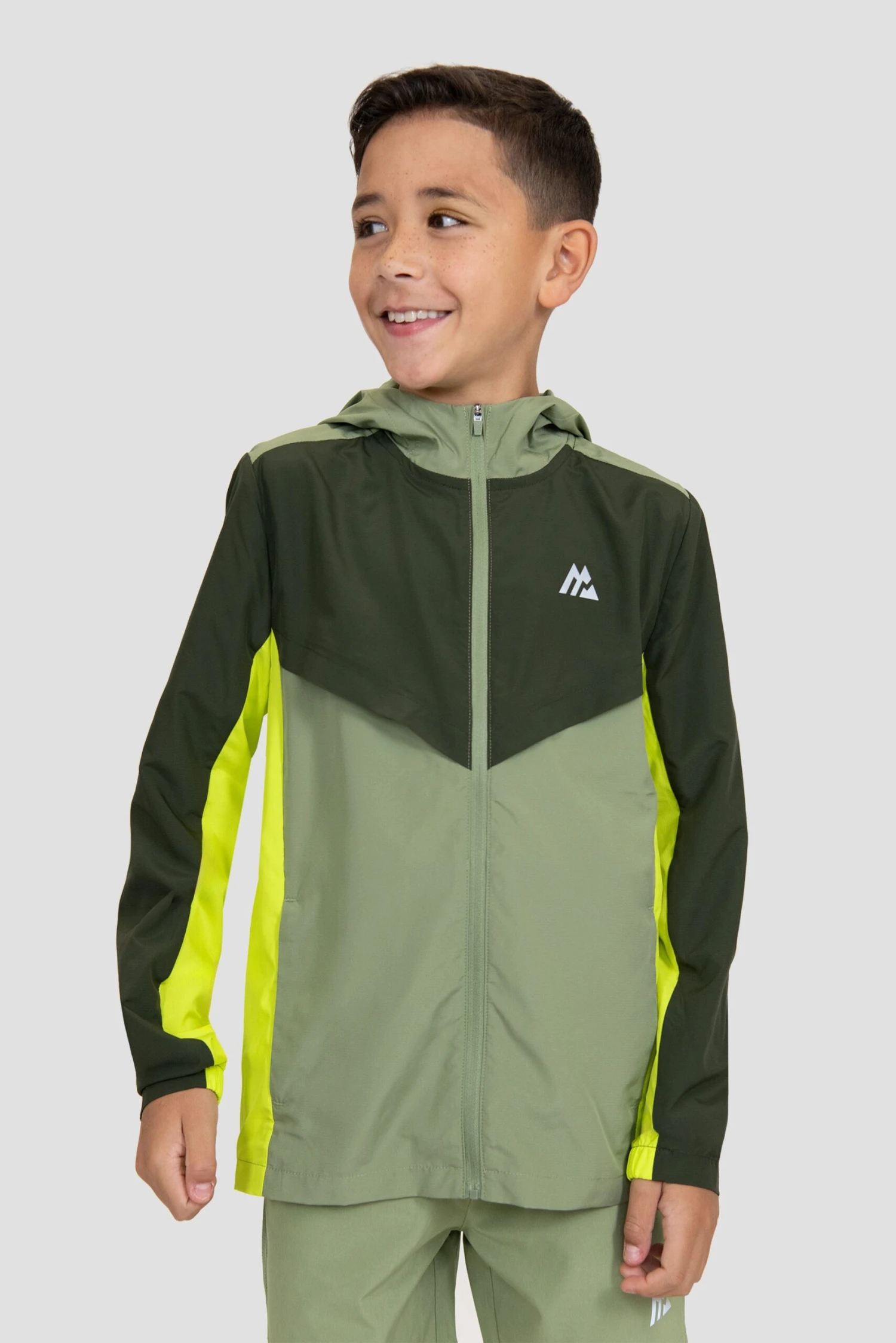 Boys Speed 2.0 Windbreaker - Fleck/Elm/Electric Lime 3 Boys Speed 2.0 Windbreaker - Fleck/Elm/Electric Lime