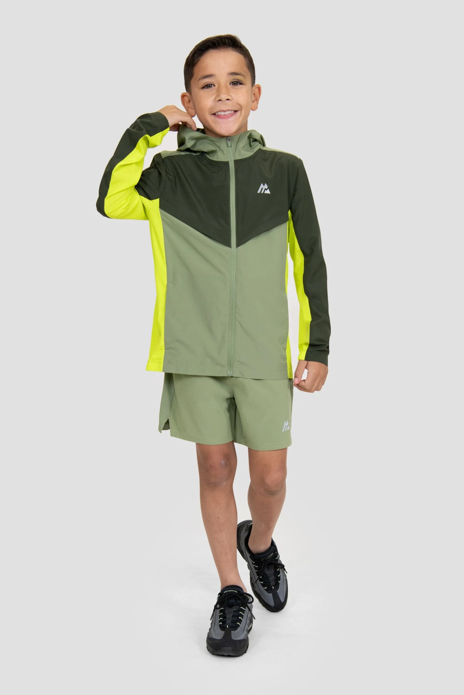Boys Speed 2.0 Windbreaker - Fleck/Elm/Electric Lime 5 Boys Speed 2.0 Windbreaker - Fleck/Elm/Electric Lime - Image 3