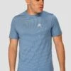 Speed Seamless T-Shirt - Steel Blue/Moonstone -Sport Wear Daily Store SPEED SEAMLESS STEEL BLUE MOONSTONE close front