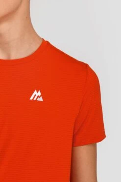 Junior Speed T-Shirt - Cardinal Red -Sport Wear Daily Store SPEED TEE CARDINAL RED logo detail