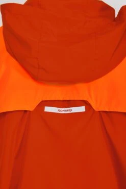 Junior Speed Windbreaker - Cardinal Red/Fiery Orange -Sport Wear Daily Store SPEED WINDBREAKER CARDINAL RED FIERY ORANGE logo windflap detail